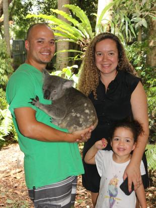 Pedro's family at Lone Pine Koala Sanctuary Pedro's family at Lone Pine Koala Sanctuary